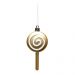 Kit 3 Unidades Pirulito Decoração Natal 1 Unidade Dourado