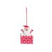 Papai Noel Chaminé Decoração Natal Para Pendurar Árvore 10Cm