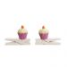 Pregador Cupcake Decoração Festa Páscoa C/ 4 Pçs Lilas