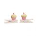 Pregador Cupcake Decoração Festa Páscoa C/ 4 Pçs Rosa