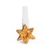 Prendedor Estrela Decoração Natalina 4Cm Cor Branco Plástico
