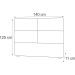 Cabeceira Casal  Bia 140 CM Suede Bege - D A Decor