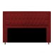 Cabeceira Casal  Bianca 140 CM Suede Vermelho - D A Decor