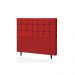 Cabeceira Casal  Livia 140 CM Suede Vermelho - D A Decor