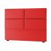Cabeceira Casal  Megan 140 CM Suede Vermelho - D A Decor