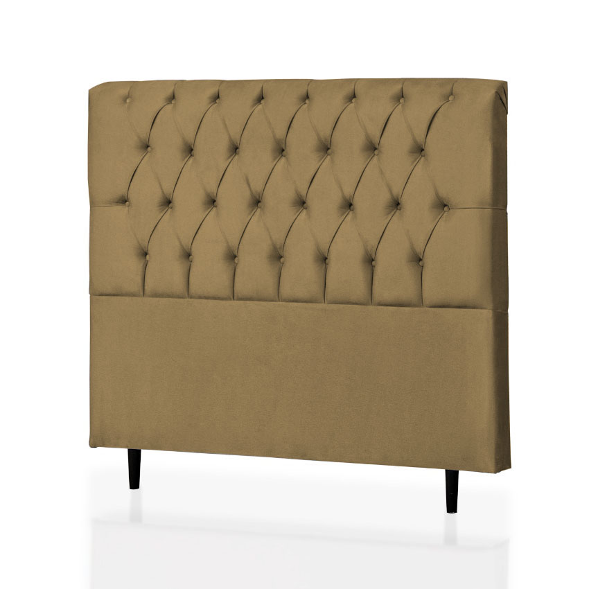 Cabeceira Casal Baby 140 CM Suede Camurça - D A Decor