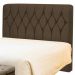 Cabeceira Casal Bolivia 140 CM Suede Marrom - D A Decor