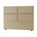 Cabeceira Casal Megan 140 CM Suede Marfim - D A Decor