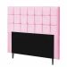 Cabeceira Estofada Espanha 100CM Solteiro Strass Suede Rosa - D A DECOR