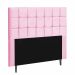 Cabeceira Estofada Espanha 100CM Solteiro Strass Suede Rosa - D A DECOR
