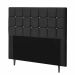 Cabeceira Estofada Espanha 160CM Queen Strass Suede Preto - D A DECOR