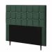 Cabeceira Estofada Espanha 160CM Queen Strass Suede Verde - D A DECOR
