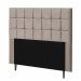 Cabeceira Estofada Espanha 195CM King Strass Suede Bege - D A DECOR