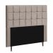Cabeceira Estofada Espanha 195CM King Strass Suede Bege - D A DECOR