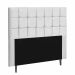 Cabeceira Estofada Espanha 195CM King Strass Suede Branco - D A DECOR