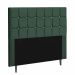 Cabeceira Estofada Espanha 195CM King Strass Suede Verde - D A DECOR