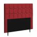 Cabeceira Estofada Espanha 90CM Solteiro Strass Suede Vermelho - D A DECOR