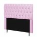 Cabeceira Estofada Maria 160CM Queen Strass Suede Rosa - D A DECOR