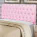 Cabeceira Estofada Paris 160CM Queen Strass Suede Rosa - D A DECOR