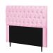Cabeceira Estofada Paris 160CM Queen Strass Suede Rosa - D A DECOR