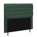 Cabeceira Estofada Paris 195CM King Strass Suede Verde - D A DECOR