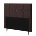 Cabeceira Estofada Poliana 160CM Queen Strass Suede Marrom - D A DECOR