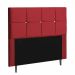 Cabeceira Estofada Poliana 195CM King Strass Suede Vermelho - D A DECOR