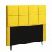 Cabeceira Estofada Poliana 90CM Solteiro Strass Suede Amarelo - D A DECOR