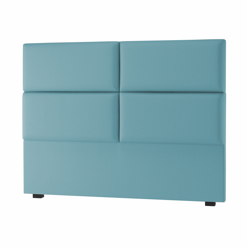 Cabeceira King Bia 195 CM Suede Azul Turquesa- D A Decor