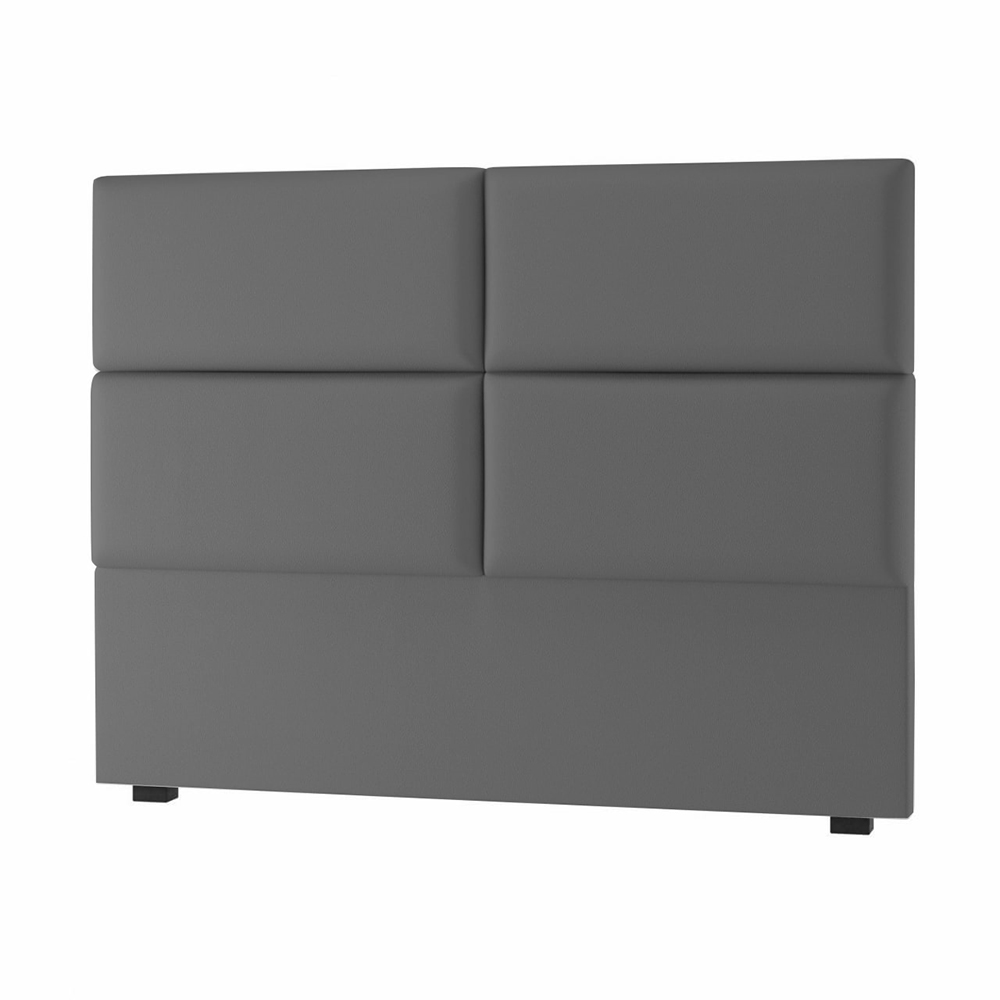 Cabeceira King Bia 195 CM Suede Cinza - D A Decor