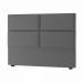 Cabeceira King Bia 195 CM Suede Cinza - D A Decor