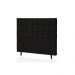 Cabeceira King Livia 195 CM Suede Preto - D A Decor