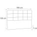 Cabeceira King Mel 195 CM Suede Cinza - D A Decor