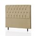 Cabeceira King Paris 195 CM Suede Marfim - D A Decor