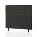 Cabeceira Queen Alice 160 CM Suede Preto - D A Decor