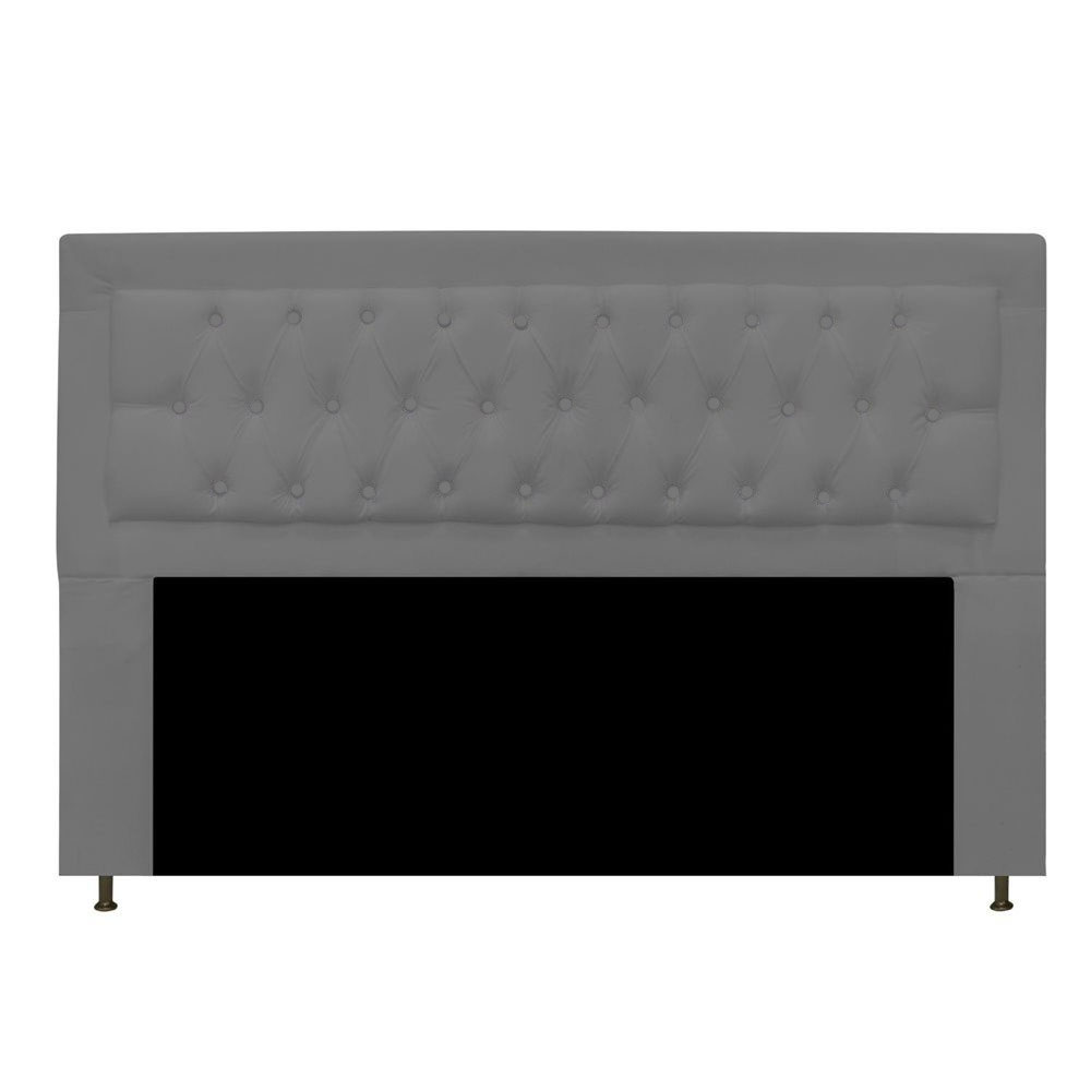 Cabeceira Queen Bianca160 CM Suede Cinza - D A Decor