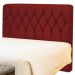 Cabeceira Queen Bolivia 160 CM Suede Vermelho - D A Decor