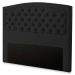 Cabeceira Queen Geovana 160 CM Suede Preto - D A Decor