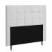 Cabeceira Queen Strass Jordania 160 CM Suede Branco - D A Decor