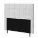 Cabeceira Queen Strass Jordania 160 CM Suede Branco - D A Decor