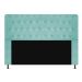 Cabeceira Solteiro Brenda 90 CM Suede Azul Turquesa- D A Decor