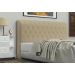 Cabeceira Solteiro Brenda 90 CM Suede Bege - D A Decor