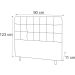 Cabeceira Solteiro Livia 90 CM Suede Marrom - D A Decor