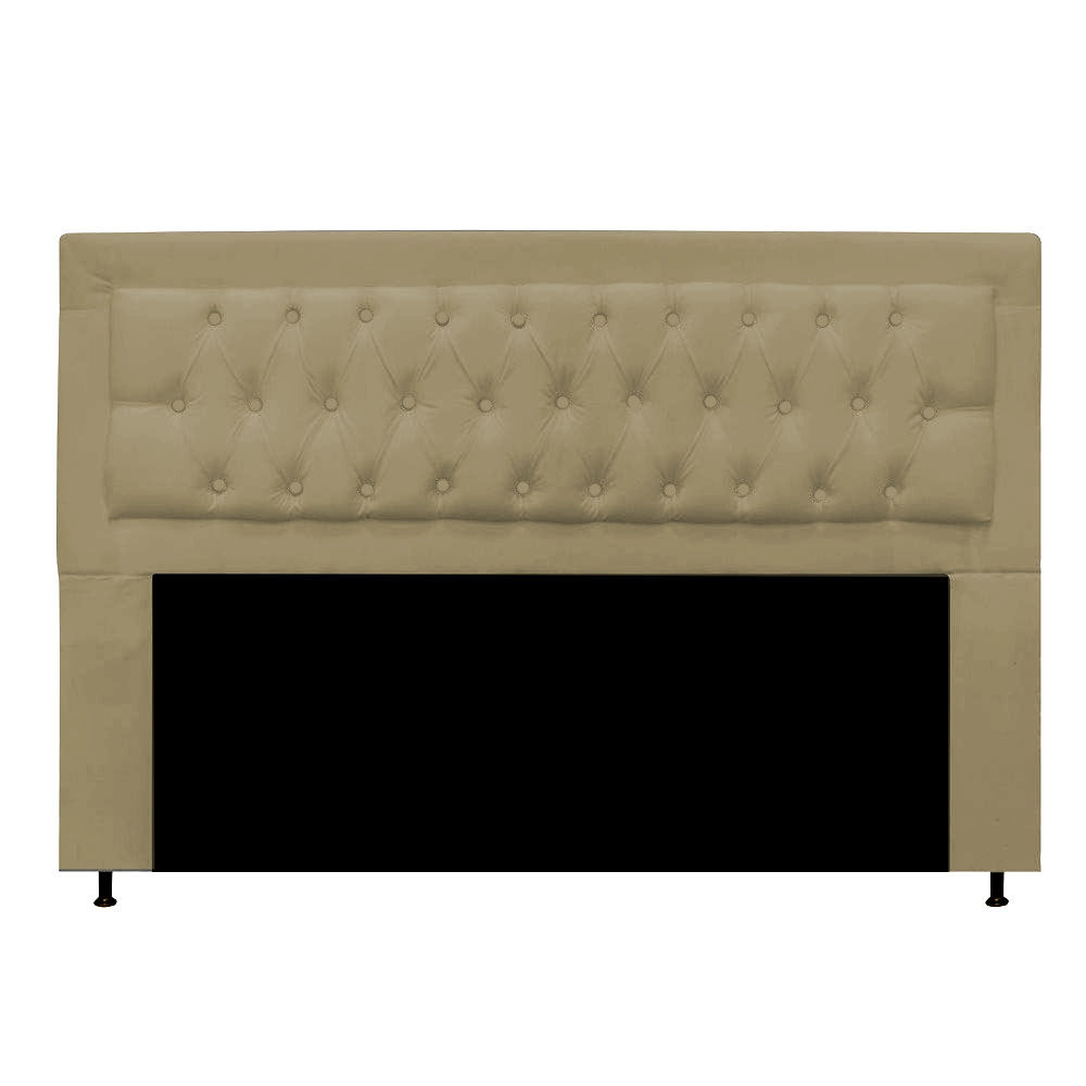 Cabeceira Solteiro Lunna 90 CM Suede Marfim - D A Decor