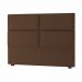 Cabeceira Solteiro Megan 90 CM Suede Marrom - D A Decor