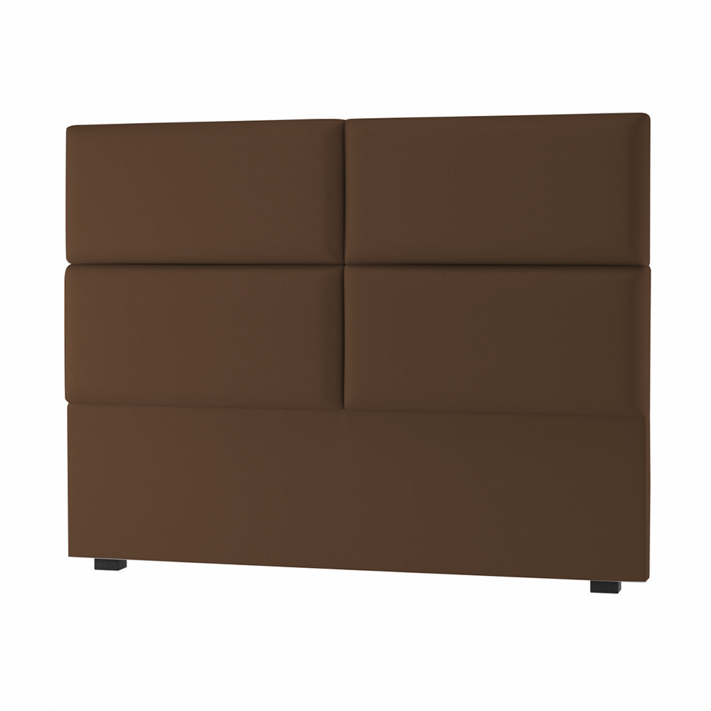 Cabeceira Solteiro Megan 90 CM Suede Marrom - D A Decor