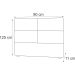 Cabeceira Solteiro Megan 90 CM Suede Marrom - D A Decor