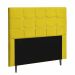 Cabeceira Solteiro Strass Jordania 100 CM Suede Amarelo - D A Decor
