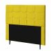 Cabeceira Solteiro Strass Jordania 100 CM Suede Amarelo - D A Decor