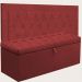 Kit Cabeceira Bianca + Calçadeira Itália King 195 CM Suede Vermelho - D A Decor